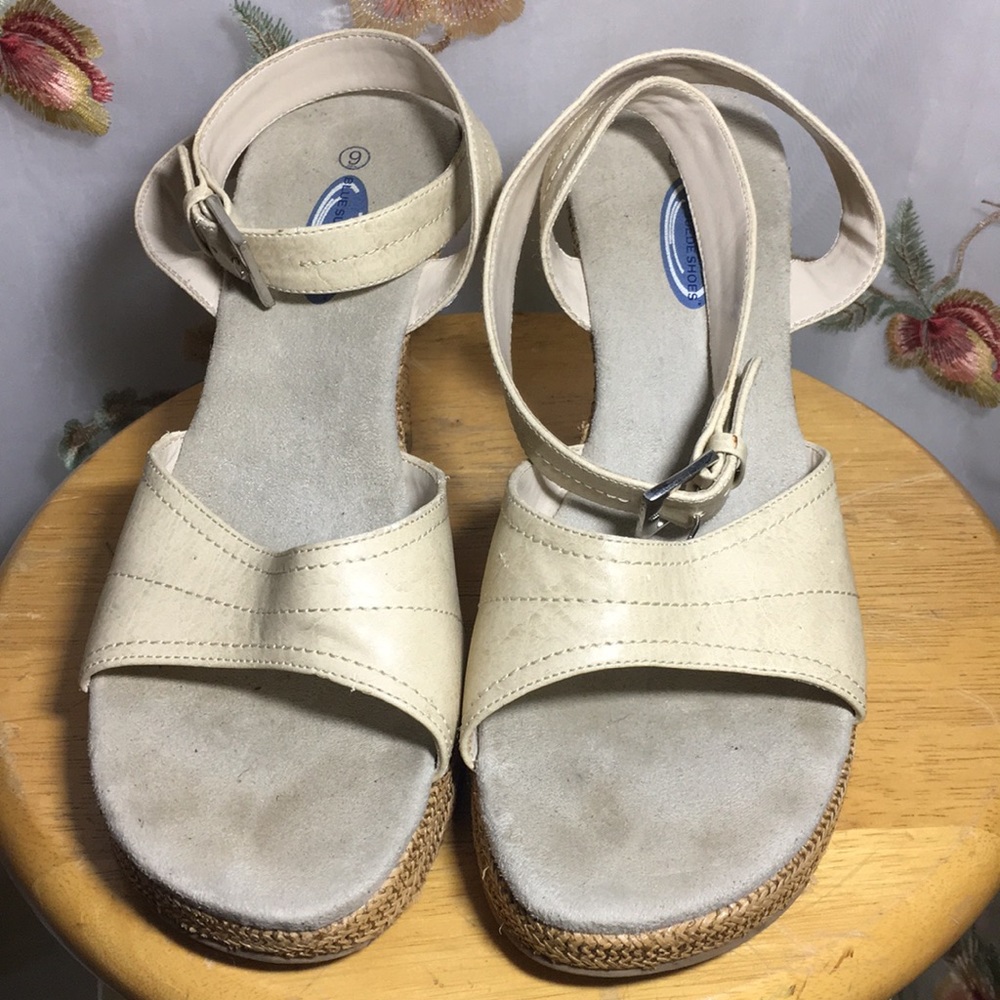✨Blue Suede Shoes Wedge Sandals - Picture 3 of 8